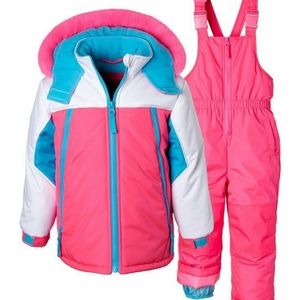 ~NWOT~Wippette-Baby Girls Winter Puffer Coat/Jacket/Snowsuit/Snow Bib Set - Pink